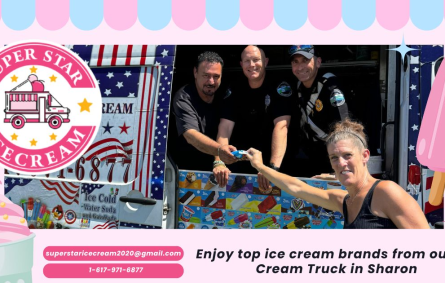 Ice Cream Truck Sharon MA serving SUPER STAR ICE CREAM