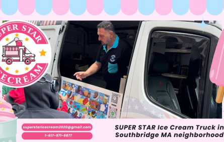 SUPER STAR Ice Cream Truck in Southbridge MA neighborhood