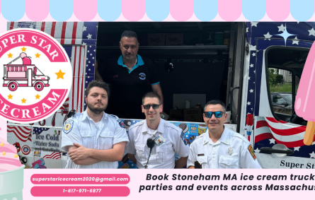 Stoneham MA ice cream truck serving neighborhood
