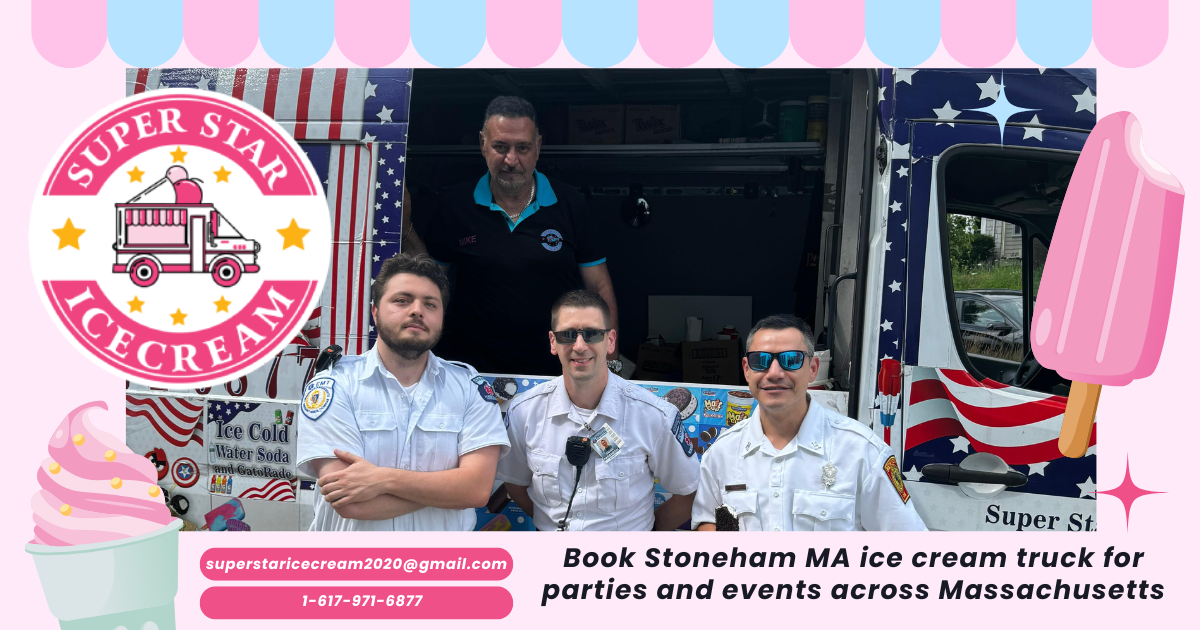 Stoneham MA ice cream truck serving neighborhood