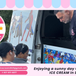 SUPER STAR ICE CREAM truck serving ice cream in Duxbury, MA