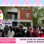 SUPER STAR ICE CREAM truck serving treats in Greenfield, MA