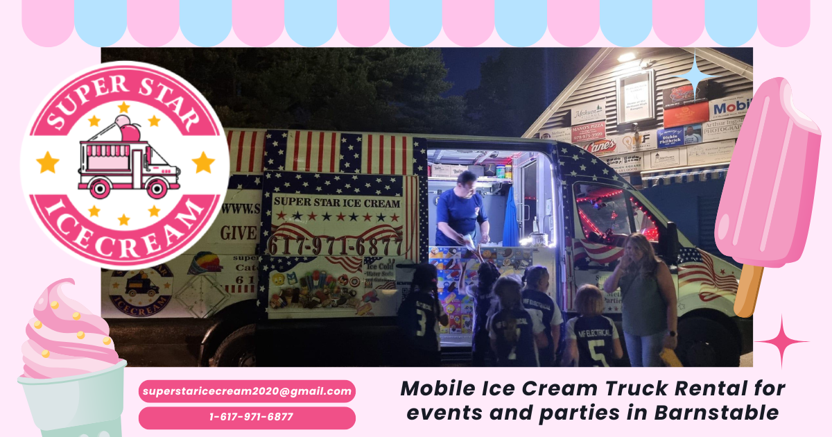 Super Star Ice Cream truck serving Barnstable, MA