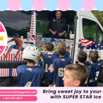 SUPER STAR Ice Cream Truck serving ice cream in Falmouth, MA