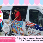 SUPER STAR ICE CREAM truck serving ice cream in Pittsfield, MA