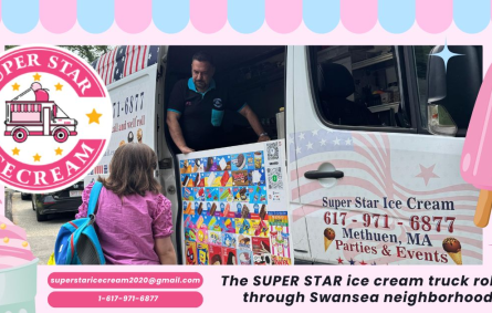 Swansea MA ice cream truck by SUPER STAR ICE CREAM