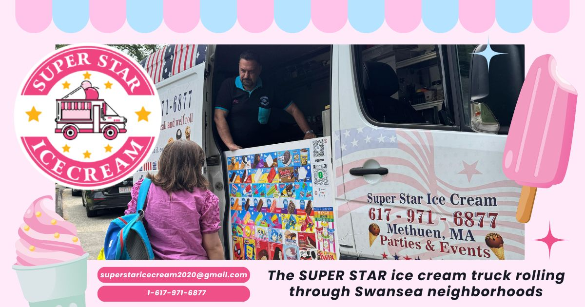Swansea MA ice cream truck by SUPER STAR ICE CREAM