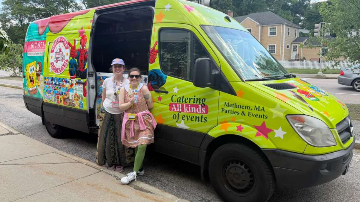 Super Star Ice Cream Truck providing ice cream truck rental services for parties and events in Bedford MA