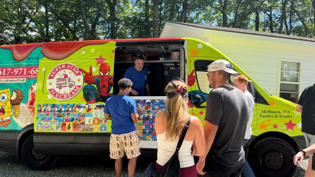 Ice Cream Truck Rental in Weymouth MA serving birthday parties, school events and community celebrations