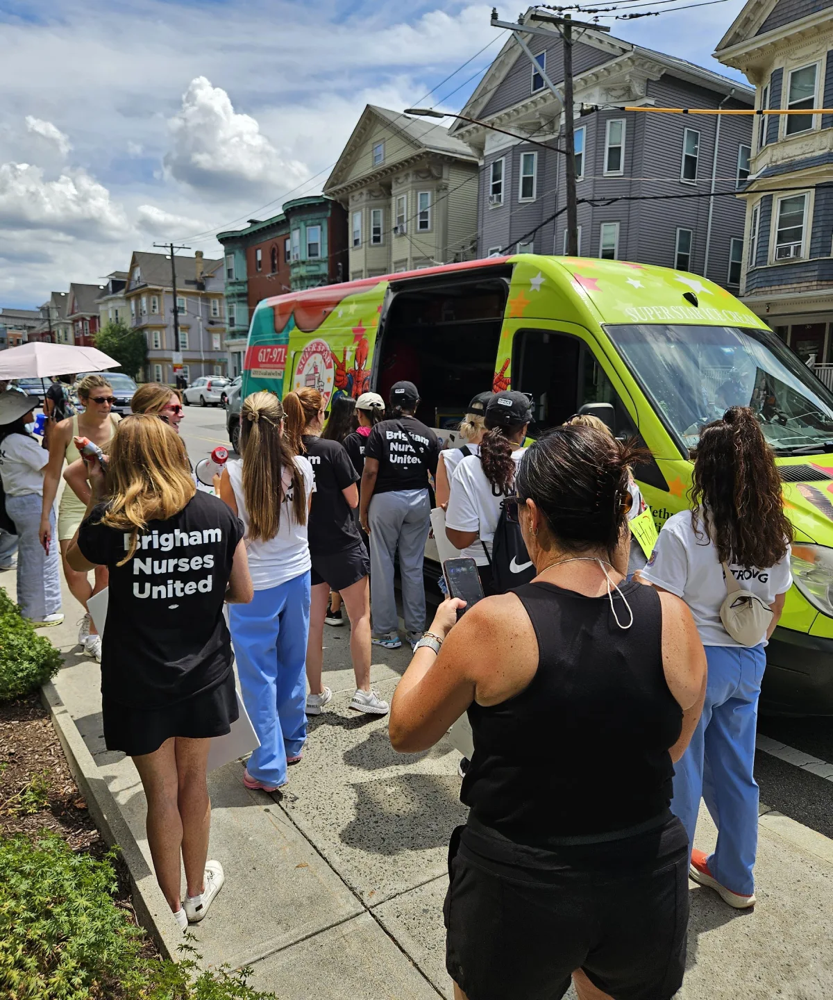 Super Star Ice Cream Truck Rental in Mansfield, MA serving a birthday party and special event