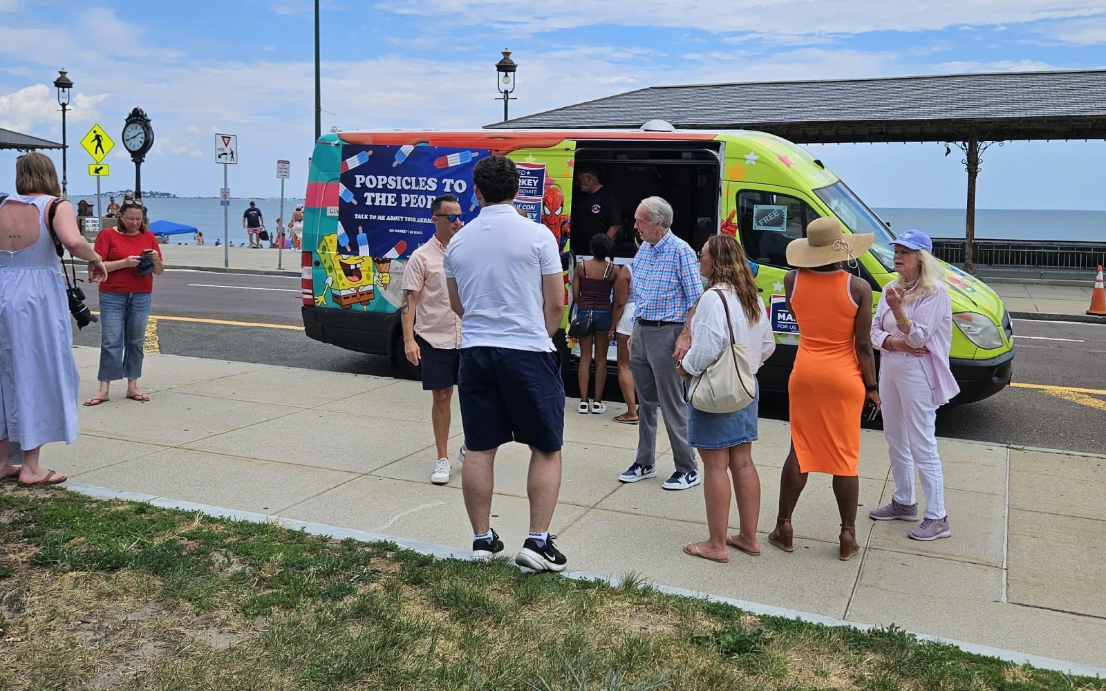 Super Star Ice Cream truck catering guests at a community festival