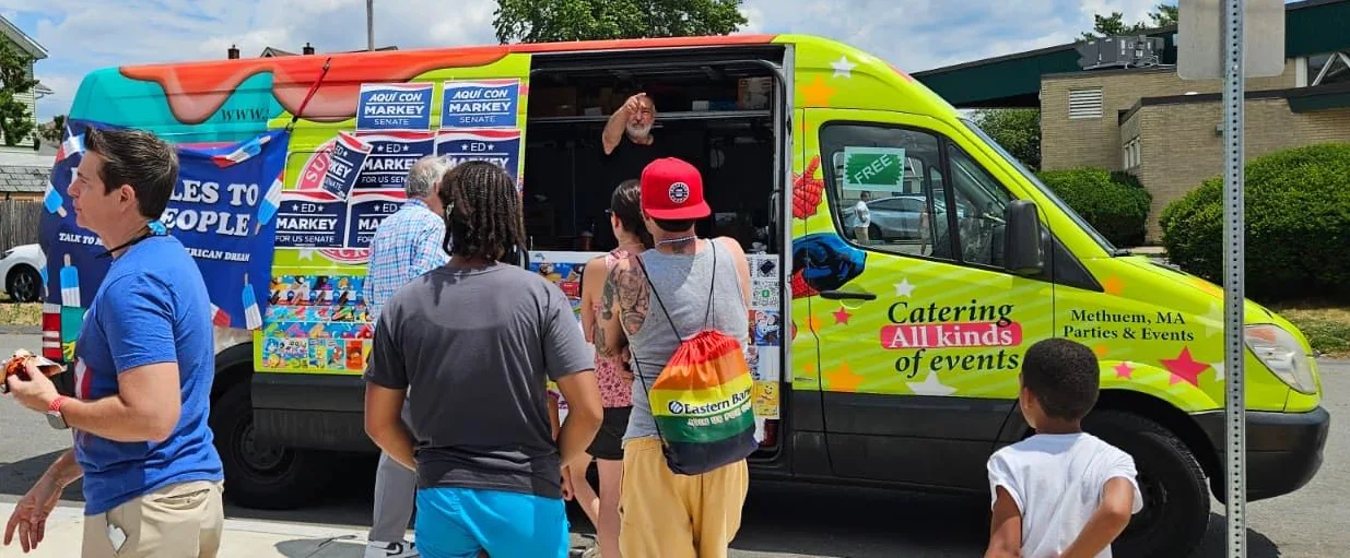 Ice cream truck rental in Atkinson NH for parties and events