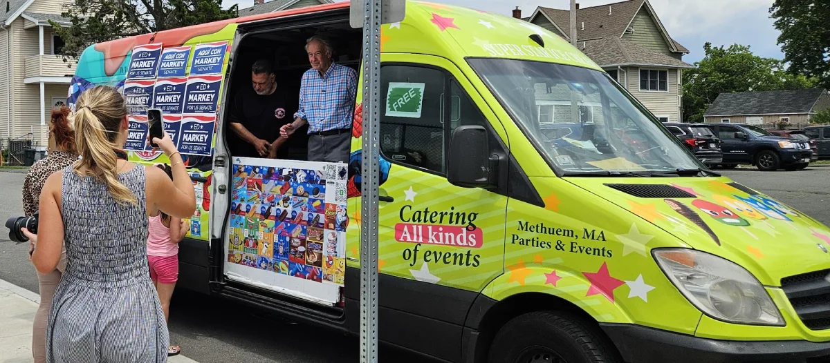Ice cream truck rental in Milton MA for parties and events