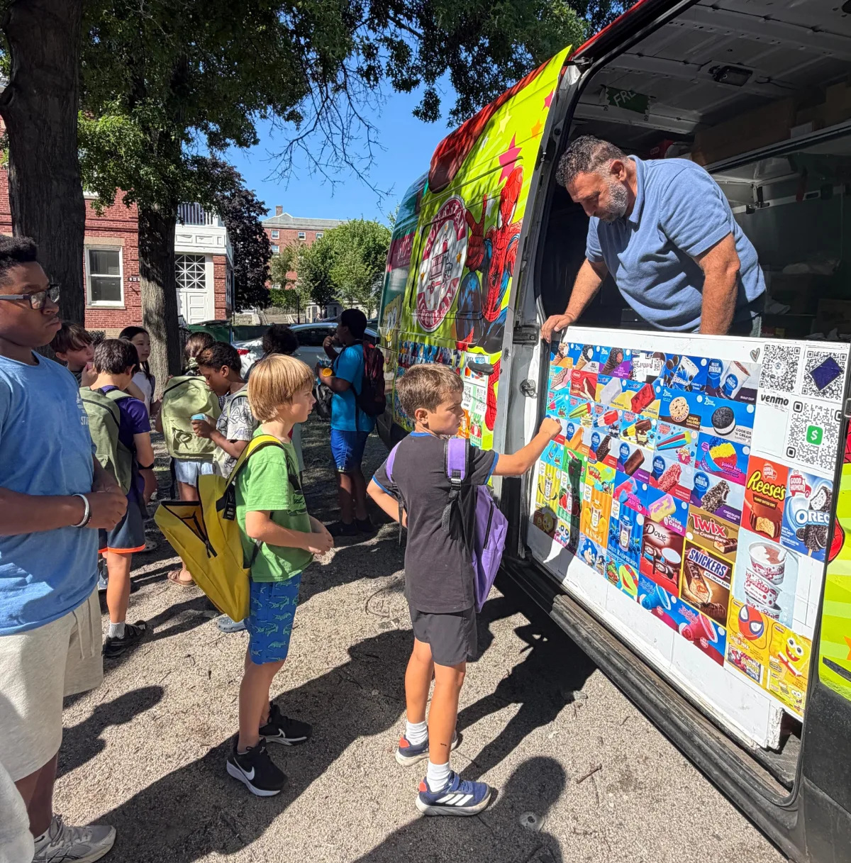 Super Star Ice Cream truck providing ice cream truck rental in Auburn MA for birthday parties school events sports and community celebrations