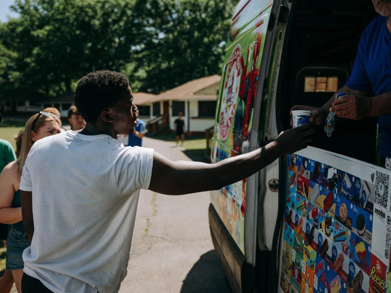 Super Star Ice Cream truck rental serving an event in Dennis Massachusetts