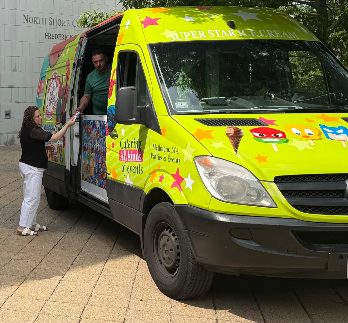 Super Star Ice Cream truck providing ice cream truck rental in Hancock Massachusetts