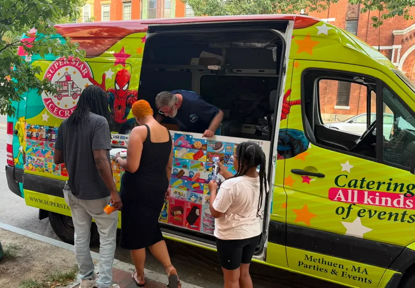 Super Star Ice Cream truck rental for parties and events in Saugus MA