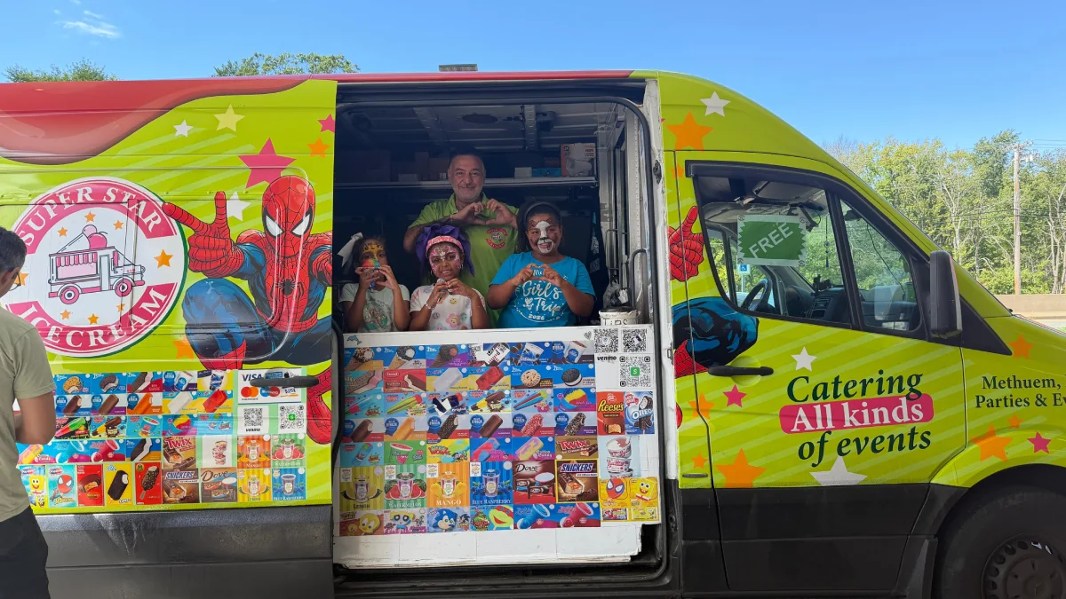 Ice cream truck rental in Falmouth MA