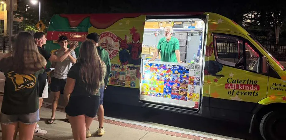 Ice cream truck for launch parties and grand opening events